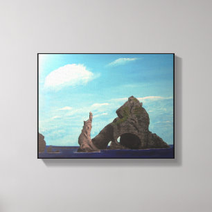 Het beroemde 아 van het Koreaanse eiland Dokdo Kore Canvas Afdruk