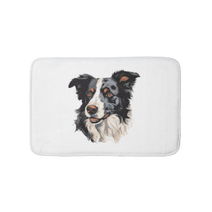 Het beroemde ontwerp van de Collie van de grens -  Badmat