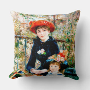 Het beroemde schilderij 'Two Sisters' van Renoir Kussen