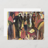 Het beroemde schilderij van August Macke Briefkaart (Voorkant / Achterkant)