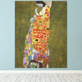Het beroemde schilderij van Gustav Klimt's Hope II Canvas Afdruk (Insitu (Houten vloer))