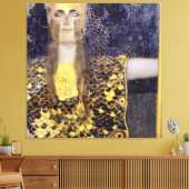 Het beroemde schilderij van Gustav Klimt's Pallas  Canvas Afdruk (Insitu (Woonkamer))