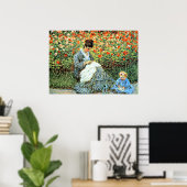 Het beroemde schilderij van Monet: Camille Monet e Poster (Thuiskantoor)