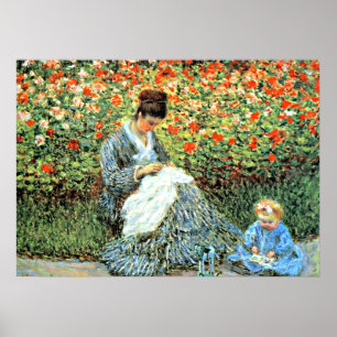 Het beroemde schilderij van Monet: Camille Monet e Poster