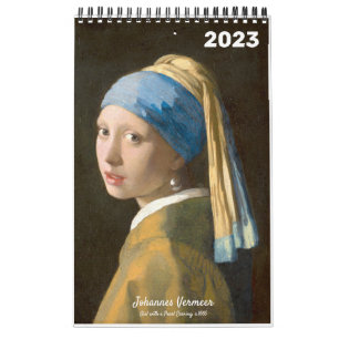 Het beroemde schilderij van Vermeer Kalender