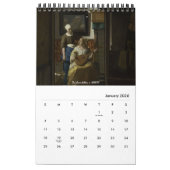 Het beroemde schilderij van Vermeer Kalender (Jan 2026)