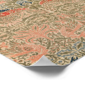 Het beroemde vogelpatroon van William morris Poster (Hoek)