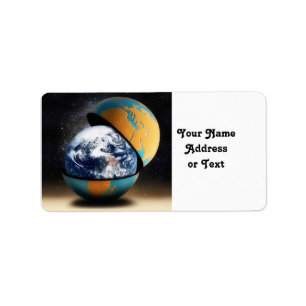 Het beschermende Hoesje van de aarde Etiket