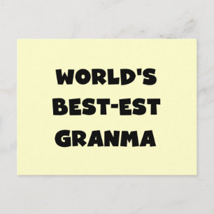 Het best-est-Beste Zwart-witte Granma van de Briefkaart