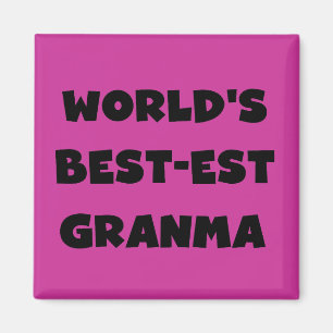 Het best-est-Beste Zwart-witte Granma van de Magneet
