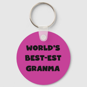 Het best-est-Beste Zwart-witte Granma van de Sleutelhanger