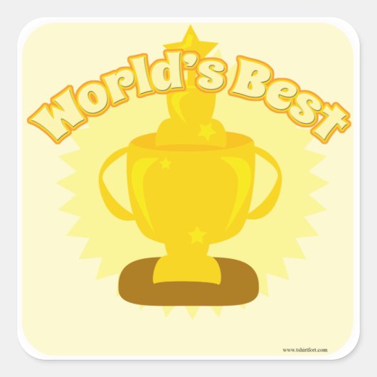 Het beste aanpasbare ontwerp op de wereld! vierkante sticker (Voorkant)