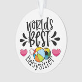 Het beste babysitter Ornament ter wereld (voorkant)