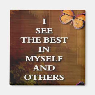 Het beste bekijken... woorden van bevestigende mag magneet