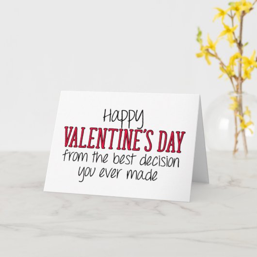 Het beste besluit dat je ooit hebt genomen, Valent Kaart (Gele Bloem)