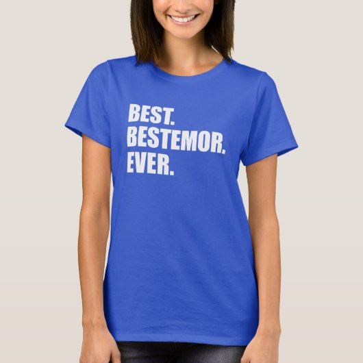 Het beste. Bestemor. Ooit. (OP DARK) T-shirt (Voorkant)