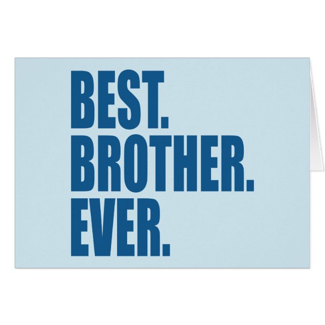 Het beste. Broer. Ooit. (blauw) (Voorkant Horizontaal)