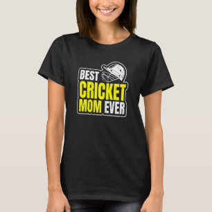 Het beste cricket van mama ooit citaat voor uw cri t-shirt