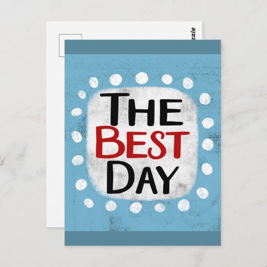 Het beste dag Briefkaart (Voorkant / Achterkant)