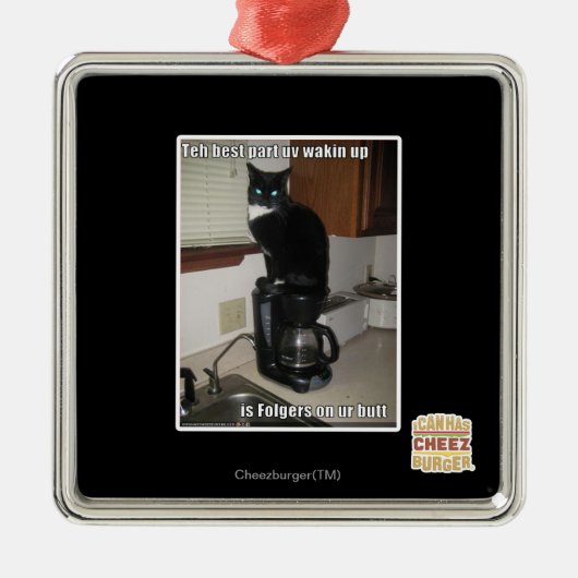 het beste deel dat uv wakker wordt metalen ornament (Voorkant)