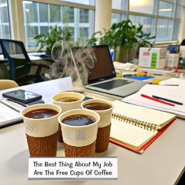 Het beste ding over mijn baan grappige verklaring  bureau naambordje