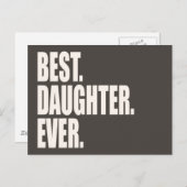 Het beste. Dochter. Ooit. Briefkaart (Voorkant / Achterkant)