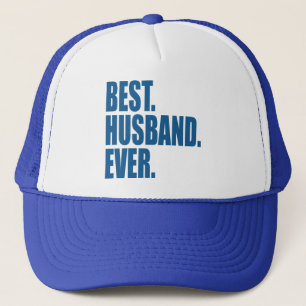 Het beste. Echtgenoot. Ooit. (blauw) Trucker Pet