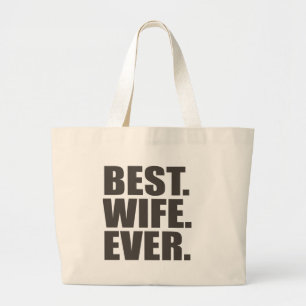 Het beste. Echtgenote. Ooit. Grote Tote Bag