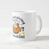 Het beste excuus om taart te eten als ontbijt extra grote beker (Voorkant rechts)