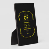 Het beste gebruik van verbeelding is creativiteit  fotoplaat (Zijkant)