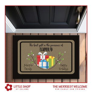 Het beste geschenk is een persoonlijke kerst met d deurmat