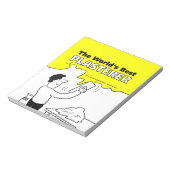 Het beste gipsplaat ter wereld notitieblok (Gedraaid)