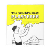 Het beste gipsplaat ter wereld notitieblok (Voorkant)