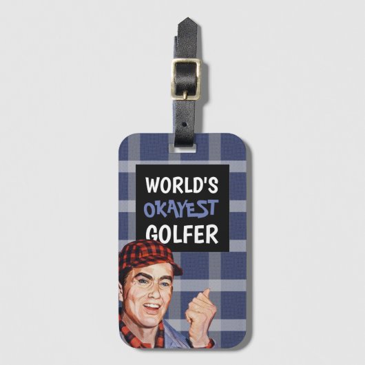 Het beste golftas Label ter wereld Bagagelabel (Voorkant (verticaal))