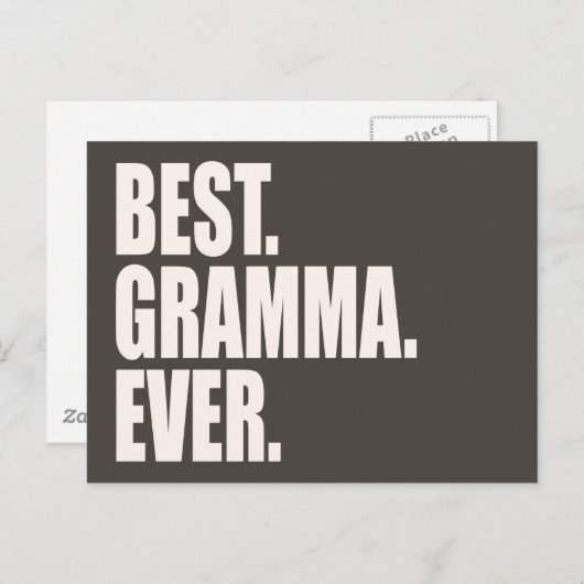 Het beste. Gramma. Ooit. Briefkaart (Voorkant / Achterkant)