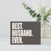 Het beste. Husband. Ooit. Briefkaart (Staand voorkant)
