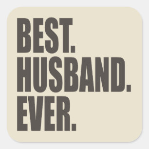 Het beste. Husband. Ooit. Vierkante Sticker