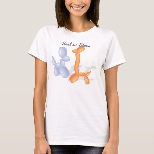 Het beste in Show met ballonhonden T-shirt (Voorkant)