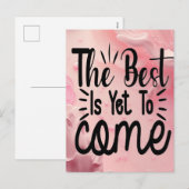 Het beste is nog niet bereikt feestdagenkaart (Voorkant / Achterkant)