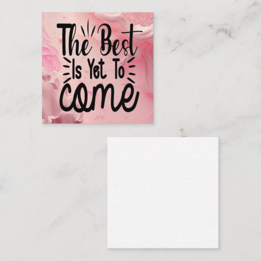 Het beste is nog niet bereikt informatiekaartje (Voorkant / Achterkant)