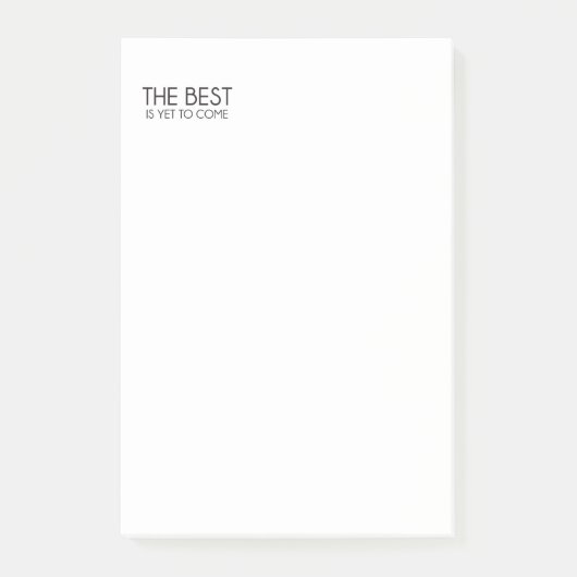 Het beste is nog niet bereikt post-it® notes (Voorkant)