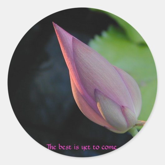 Het beste is nog niet bereikt ronde sticker (Voorkant)