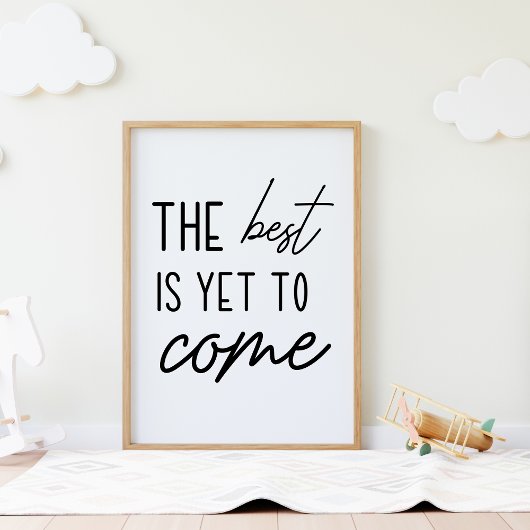 Het beste is nog niet Motivatie Poster