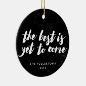 Het beste is nog Ornament te komen - zwart (Rechts)