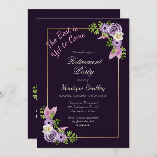 Het beste is nog steeds dat we Paarse salarispensi Kaart (Voorkant / Achterkant)