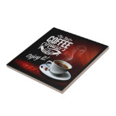 Het beste koffiehuis in de stad tegeltje (Zijkant)