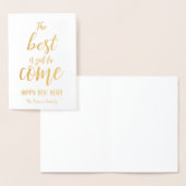 Het Beste Komt Nog Goud Folie Monogram Folie Kaarten (Display)