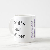 Het beste kwilter ter ter wereld (fandominstitches koffiemok (Voorkant links)