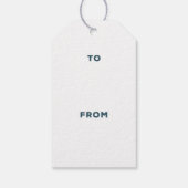 Het beste Label van de Vader Gift - marine Cadeaulabel (Achterkant)