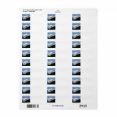 Het beste label voor het blauwe retouradres (Full Sheet)